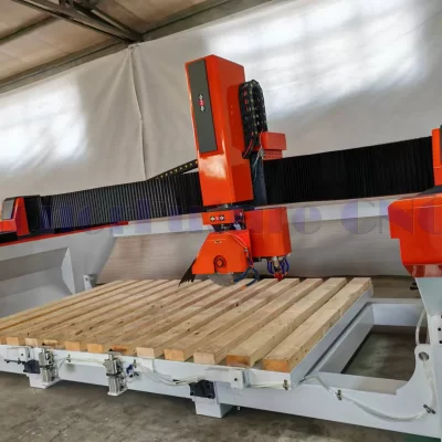 Máquina de polimento de corte de pedra de serra de ponte CNC econômica de 5 eixos para fabricação de bancadas de cozinha e banheiro