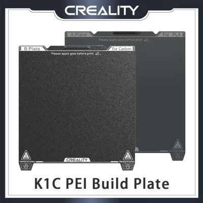 CREALITY-PEI Construir placa sem adesivo magnético macio, alta resistência, resistência ao desgaste, peças da impressora 3D, excelente adesão, K1C