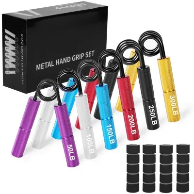 Pinça de mão de metal 50lb-350lb, fortalecedor de dedo, exercitador de força, braços musculares, treinador de recuperação, equipamento de ginástica de pulso