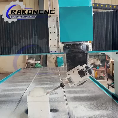 CNC Wood Milling Stone Machine, Nesting Metal Tube, Router Processing Center, Fábrica para Indústria Sanitária, 5Axis, Fonte Direta