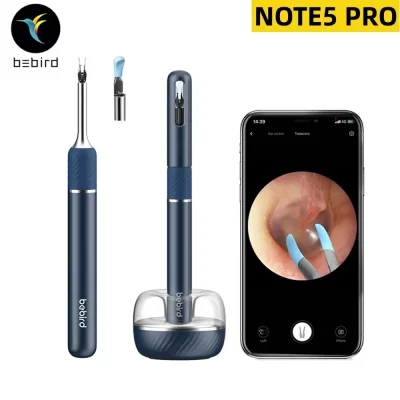 Bebird note5 pro limpador de ouvido inteligente visual remoção de cera de ouvido varas hd endoscópio pinças earpick mini câmera otoscópio