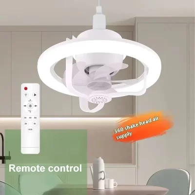 360 ° Ventilador de teto rotativo luz ventilador inteligente com controle remoto led ventilador luz para casa quarto topo