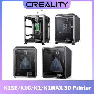 Creality k1 se & k1c & k1 max impressora 3d 600 mm/s impressão de alta velocidade ai lado ai camear auto nivelamento extrusora direta de engrenagem dupla