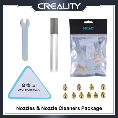 Creality bocal limpadores pacote ferramenta reparação impressora 3d acessórios bocais 0.3/0.4/0.5/1.2mm needie limpador chave de extremidade aberta