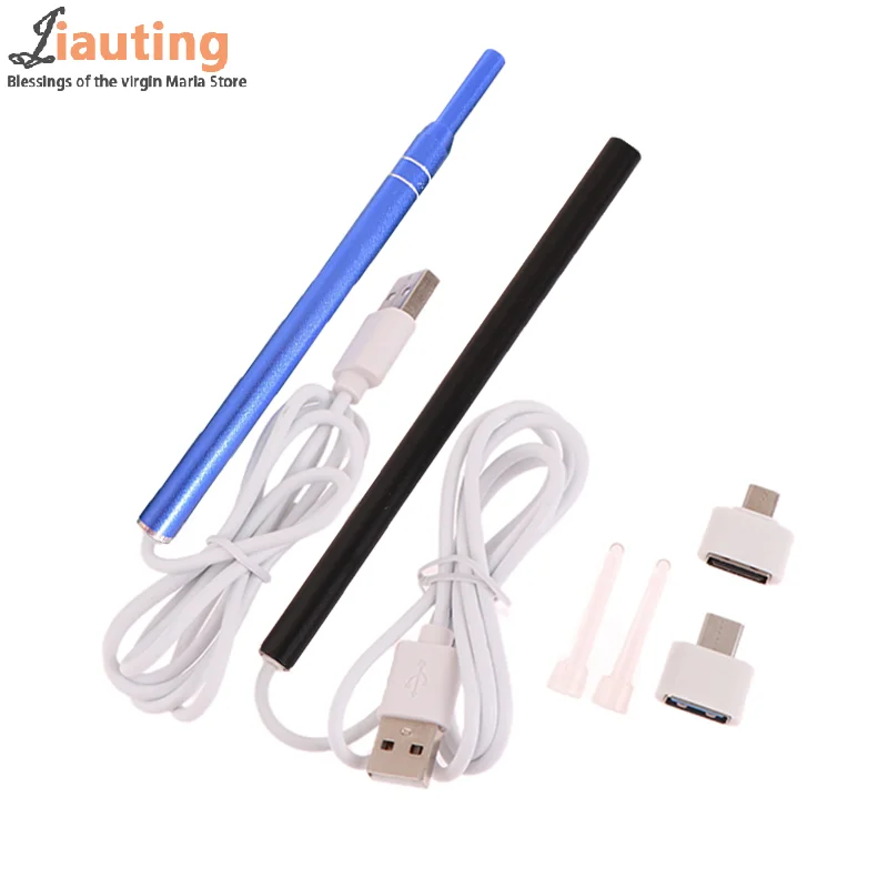 Colher endoscópica visual inteligente, limpador de ouvido, câmera, otoscópio, removedor de cera de ouvido, ferramenta de remoção de cera de ouvido, suporte android tipo-c - Image 6