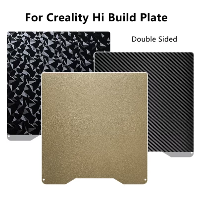 Para creality hi build placa 260x260 dupla face peo pet pei cama de calor para creality hi combo pei placa acessórios impressora 3d