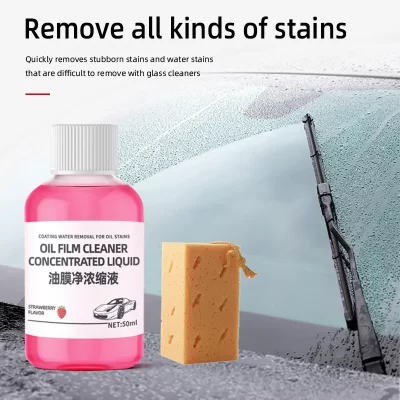 Removedor de filme de óleo de vidro do carro eliminar manchas pesadas polimento desengordurante universal à prova de chuva anti-nevoeiro agente limpador de pára-brisa do carro