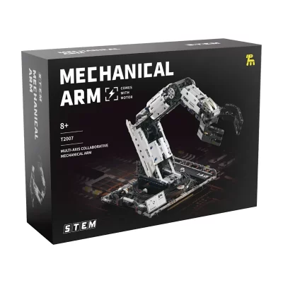 Em estoque t2007 programação técnica o braço robótico blocos de construção tijolos montagem modelo brinquedos para meninos presente natal conjunto