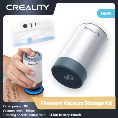 Creality Kit de armazenamento a vácuo de filamento de impressora 3D Armazenamento de Acuum Refuse a umidade Armazenamento a vácuo de filamento ajuda a impressão 3D