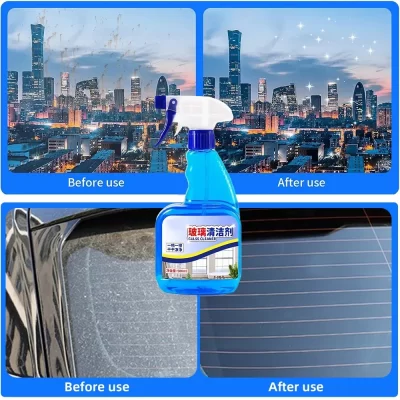 Removedor de filme de óleo de vidro do carro limpador de pára-brisa spray de remoção de sujeira para janela do banheiro com raspador ferramenta de limpeza para vw polo beterraba