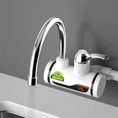 Torneira misturadora elétrica quente e fria, Torneira de aquecimento instantânea Rotação de 360 graus, Aquecimento rápido, Cozinha digital, Fontes de banheiro, 3000W