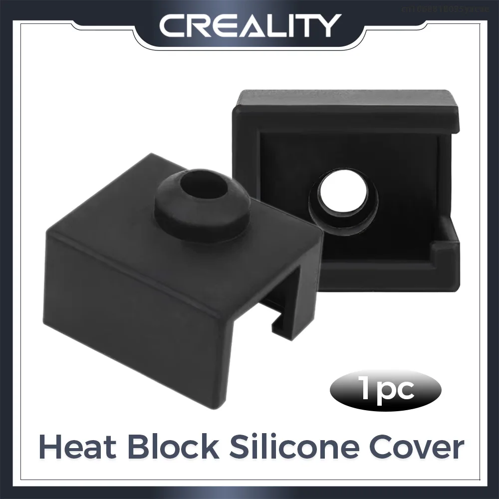 Creality Heat Block Capa de silicone 23,1 × 19,1 × 17,05 mm Capa de silicone para CR-10 Smart Pro_Ender-3 S1_Ender-3 S1 Pro_Ender-3 S1 Plus