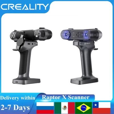 Creality 3D Scanner Raptor X CR-Scan Impressão 3D 3 em 1 portátil sem fio Hybird Blue Laser NIR Scanner 60fps Velocidade de digitalização