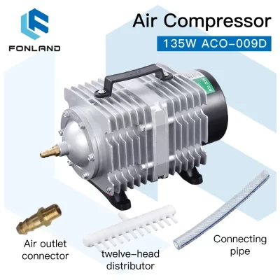 Fonland 135w ACO-009D compressor de ar elétrico magnético bomba de ar para co2 gravação a laser máquina corte