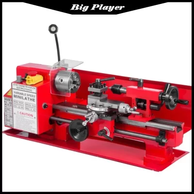 Tornos pequena mesa de bancada torno cnc máquina torno manual sihao 7 "x 12" metal de velocidade variável alemão