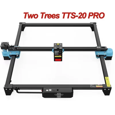 Twotrees TTS-20 PRO 20W Gravador a laser com bomba de ar Painel de favo de mel APP Controle Wifi Roteador CNC Gravação a laser Corte de metal Madeira