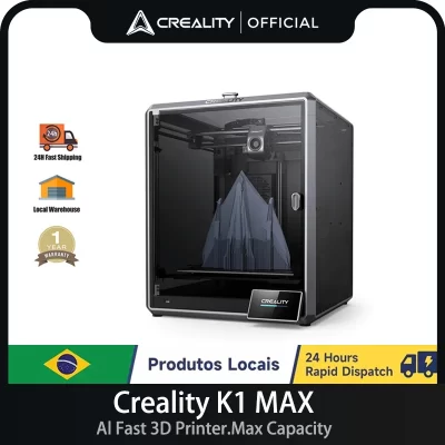 Creality k1 max fdm impressora 3d 600 mm/s impressão de alta velocidade auto nivelamento direto extrusora série k1 impressora 3d k1c k1