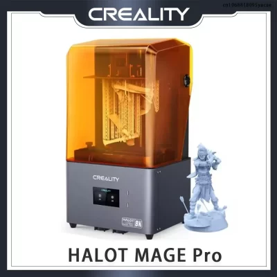 Creality HALOT MAGE Pro Resina 8K Impressora 3D com Bomba de Resina Inteligente Tela Monocromática de 10,3 “170 mm/h Velocidade de Impressão CL 103 Impressoras