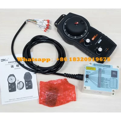 Máquina de corte de 5 eixos, centro de usinagem cnc, gerador de pulso manual, sistema cnc, volante eletrônico sem fio, alça de nova geração