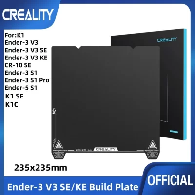Creality placa de construção 235x235mm revestimento ep folha de cama texturizada mola flexível placa de plataforma magnética de aço para ender 3 v3 ke
