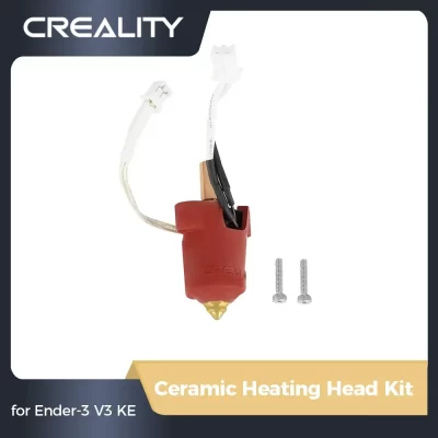 CREALITY Kit de cabeça de aquecimento cerâmico original capa de silicone vermelho Ender-3 V3 KE
