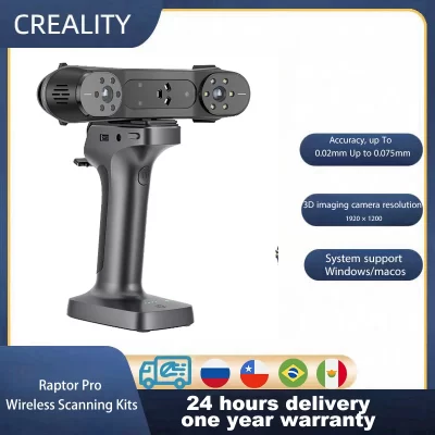 Creality 3D Scanner Raptor PRO ScanBridge combinado de digitalização sem fio com kits de smartphone roda de digitalização para digitalização 3D