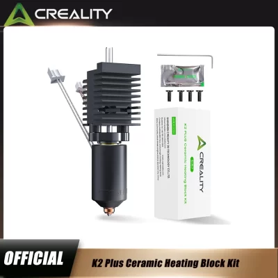 Kit de bloco de aquecimento cerâmico Creality Official K2 Plus: Hotend totalmente metálico 350 ° Bico de troca rápida C e 600 mm/s para impressoras 3D K2 Plus