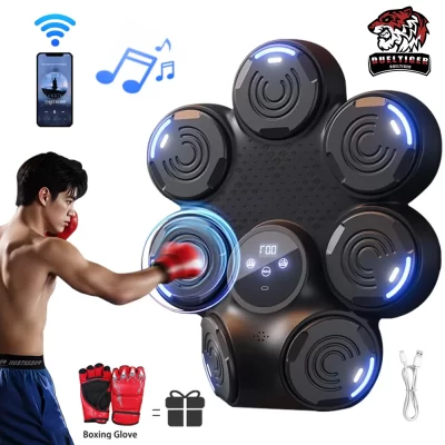 2025 nova máquina de boxe música bluetooth adulto eletrônico parede alvo hookpunch equipamento alvo fixado na parede ginásio equipamentos para casa