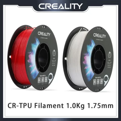 Filamento CR-TPU original de Creality 1.0Kg 1,75mm adesivo macio de alta resiliência 210-240 ℃ Impressão de materiais de impressora 3D de temperatura