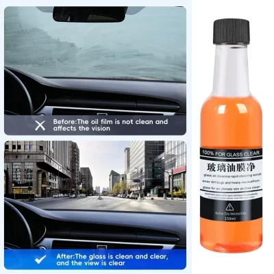 Carro pára-brisa vidro óleo removedor, polonês limpador, auto janela vidro limpador, filme agente para manchas de água limpa, Rain-Mark