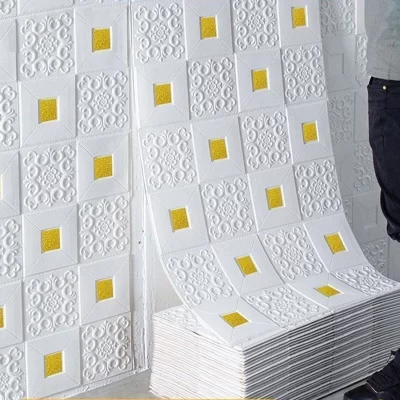 1-10 pces 70cm x 70cm 3d telha tijolo adesivo de parede auto-adesivo painel de espuma papel de parede quarto decoração de casa à prova dwaterproof água