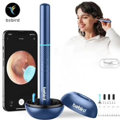 Bebird remoção de cera de ouvido com 6 luzes led picareta de orelha 10 megapixels câmera magnética interruptor inteligente tipo c ferramenta de cuidados pessoais