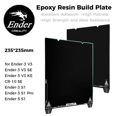 Creality nova placa de construção de resina epóxi-235 × 235mm/310*315mm para K1 Max_Ender-3 V3/Plus Ender-3 V3 SE/KE_CR-10 SE Ender-5 S1series