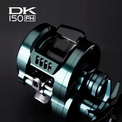 Novo gaotu dk150 fh 7:5 carretilhas de pesca todo em metal cnc copo de eixo curto de longa distância 7 kg força de descarga carretilhas de pesca