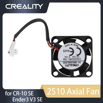 Creality 2510 Ventilador Axial Original para CR-10 SE / Ender3 V3 SE Mini 2510 Ventilador de Refrigeração 24V 13000±15%_L45_1.25 Peças 3D Pritner