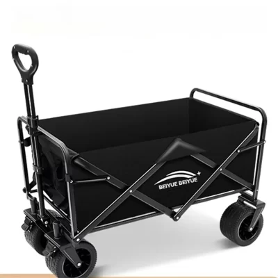 Carro de acampamento ao ar livre dobrável carrinho de acampamento de grandes dimensões carro de piquenique reboque alça de acampamento tenda carrinho pequeno