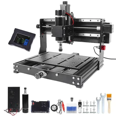 500w eixo cnc roteador de madeira 3020 plus max máquina de gravura de fresagem de metal 3 eixos diy gravador a laser para corte de alumínio aço mdf