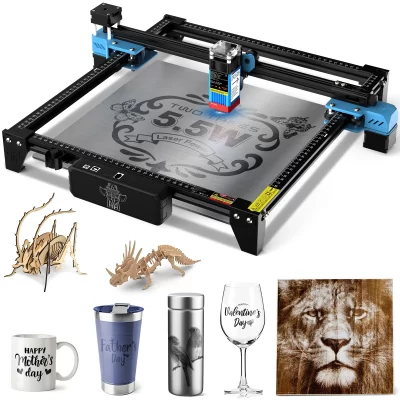 Twotrees cnc iniciante TTS-55 pro máquina de gravação a laser TTS-10 pro gravador a laser para cortar ferramentas de madeira de couro acrílico