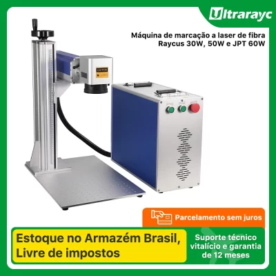 Raycus Laser Ultrarayc Máquina De Marcação A Laser Fonte 30W 50W JPT 60W para Metal Laser Marcação Impressão Jóias Personalizado DIY Negócio