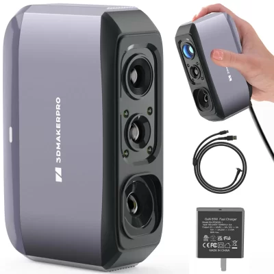 Moose Lite Scanner 3D para Impressão 3D, Acessórios para Impressora 3D, NIR Light, Tecnologia de Rastreamento Visual AI, 0.05mm
