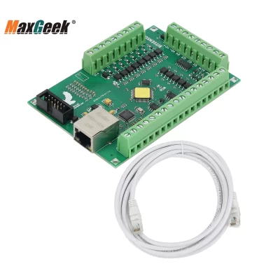 Maxgeek placa de movimento ethernet de 5 eixos mach3 placa de fuga placa controladora cnc para fresadora cnc industrial gravador