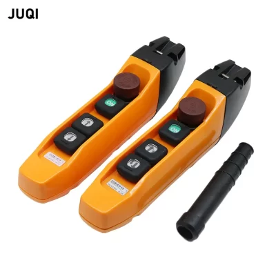 À prova de chuva ao ar livre guindaste lidar com controle de grua elétrica interruptor de botão de levantamento único/duplo velocidade lidar com partida/parada de emergência