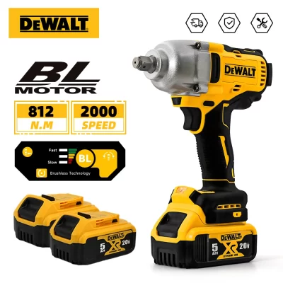 Dewalt ferramentas 812n.m chave elétrica de impacto sem fio 1/2 polegada 20v bateria chave sem escova ferramentas elétricas recarregáveis dcf892