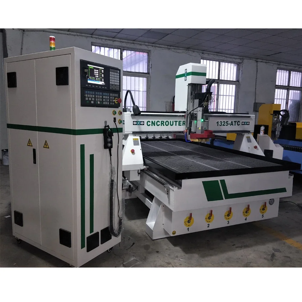 Roteador cnc atc de alumínio acrílico 1325 com 8 ferramentas trocador automático de ferramentas 1530 preço da máquina de corte artesanal de madeira - Image 3