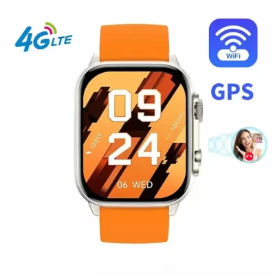 007 GPT Hk Ultra One 4G Android Amoled Relógio inteligente 3 + 32GB Cartão Sim Câmera Smartwatch Hkultra One Reloj Inteligente com Wifi GPS
