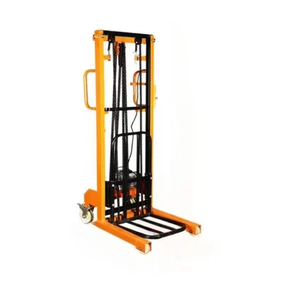 Empilhadeira elétrica doméstica pequena, 220v, empilhadeira, manuseio, carregamento e descarga