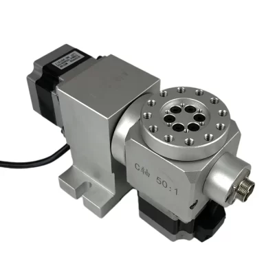 Máquina cnc a b eixo rotativo redutor de acionamento harmônico cabeça divisória 4th 5th eixo nema 23 57mm relação de velocidade do motor de passo 50:1
