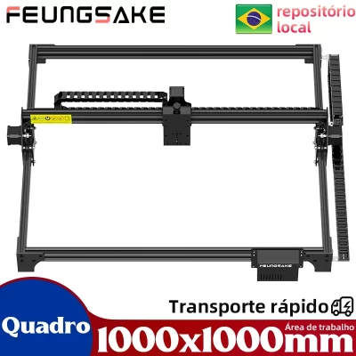Kit de estrutura para gravador a laser cnc, área de trabalho 1000x1000mm, controle grbl, quadro de máquina de corte e gravação a laser