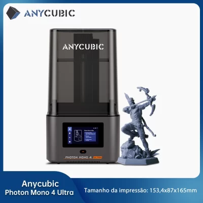 Anycúbico fóton mono 4 impressora 3d de resina ultra uv impressoras de resina uv de alta velocidade 7 polegadas 10k tela lcd impressão 3d 236mm x 231mm x 430mm