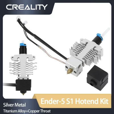 Creality original Ender-5 s1 hotend kit prata metal liga de titânio + garganta de cobre